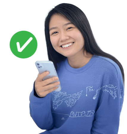 SmilingGirlwithCheck